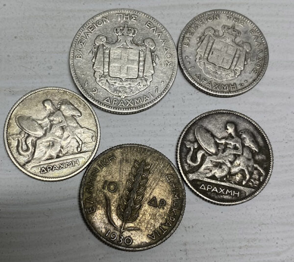 LOT 5 Ελληνικα ασημένια νομίσματα